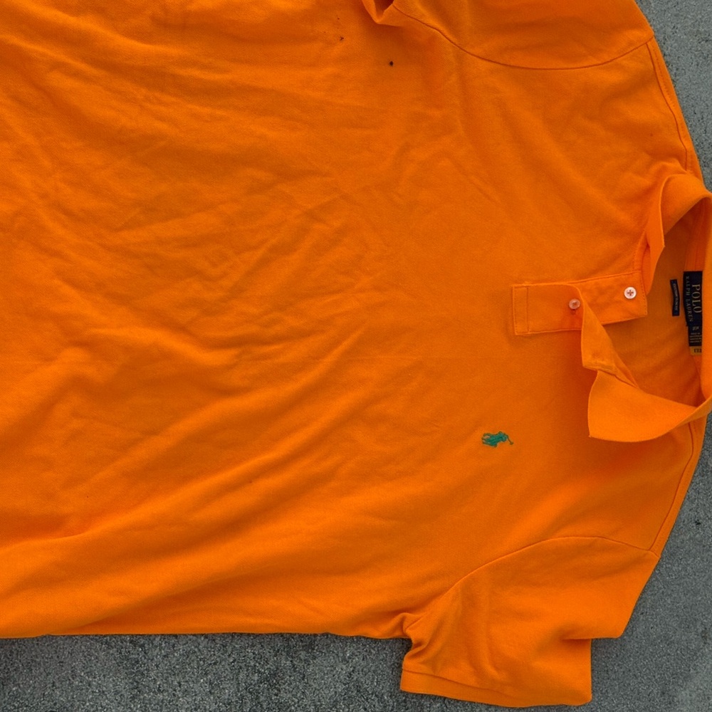 Polo by Ralph Lauren Orange Polo Shirt Vibrant Casual Wear